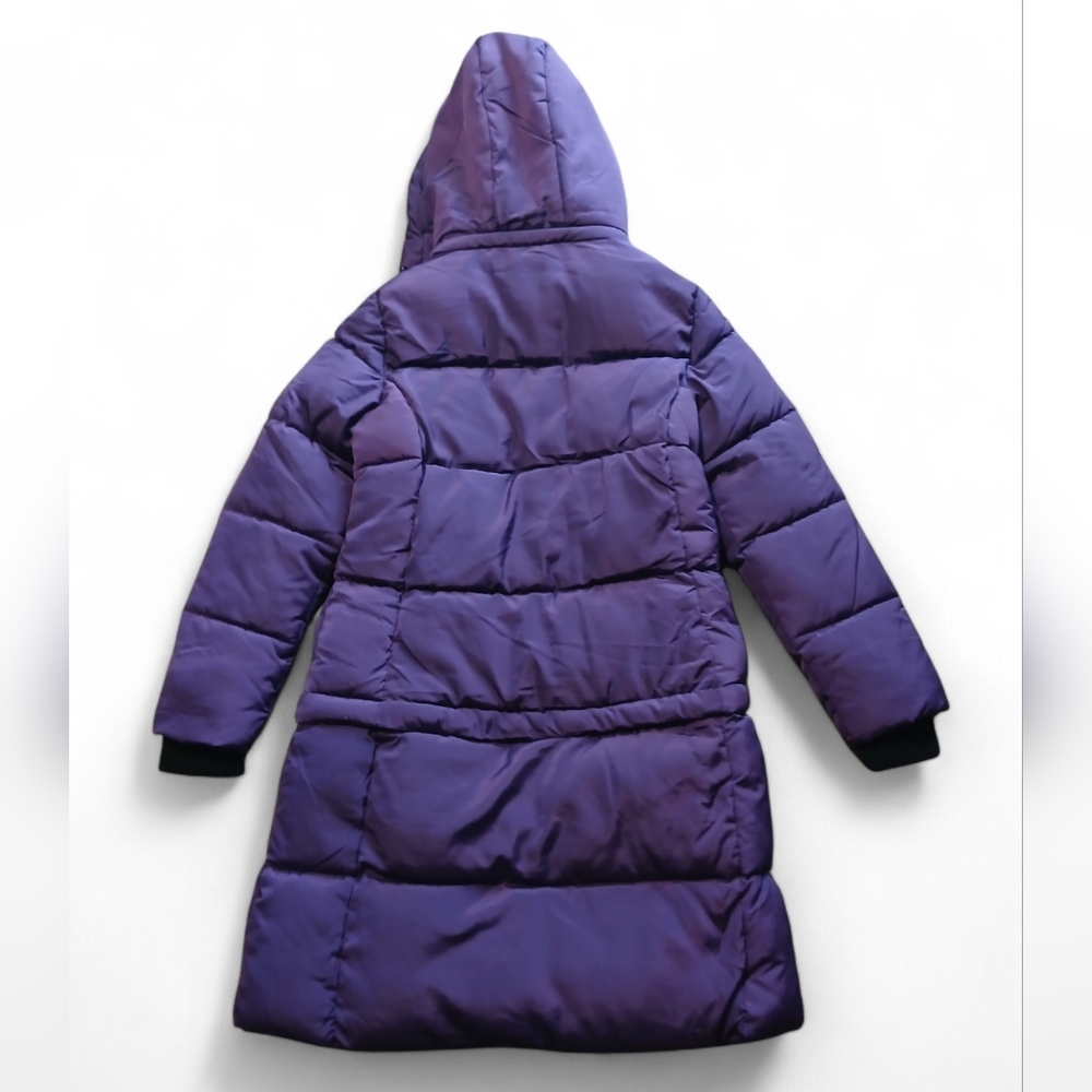 Canada Weathergear Women's Size Medium Purple Hooded Puffer Coat - Picture 10 of 10